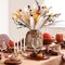 90Pcs Fall Dried Pampas Grass Bouquet Decor Autumn Decorations Natural Fall Dried Flowers Bouquet Floral Arrangements for Boho Wedding Party Thanksgiving Table Centerpieces Home Vases Autumn Decor